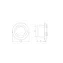 DIFFUSER ALL-PURPOSE PLASTIC, D125,WHITE
