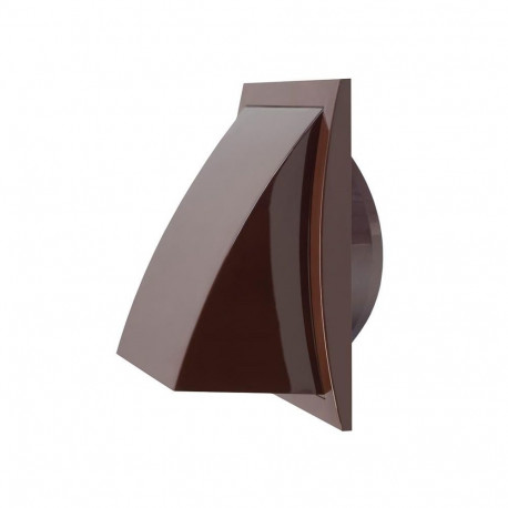 VENT. GRILLE PL. 148X153MM Ø100MM BROWN