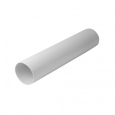 VENTILATION DUCT 100MM 0,5M WHITE PLAST