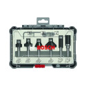 6-PCS ROUTER BIT SET, TRIM&EDGING 8MM