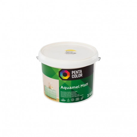 värv AQUAMEL helekollane 3 kg matt
