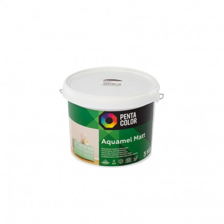PAINT AQUAMEL CHESTNUT COLOUR 3 KG MATT