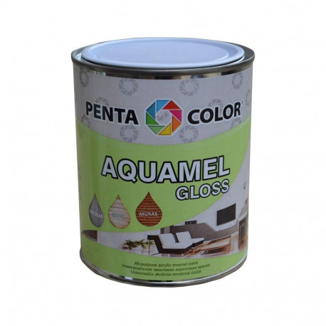 AQUAMEL kollane 0.7 kg läikiv värv