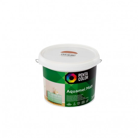 PAINT AQUAMEL BROWNISH-RED, 3 KG, MATT