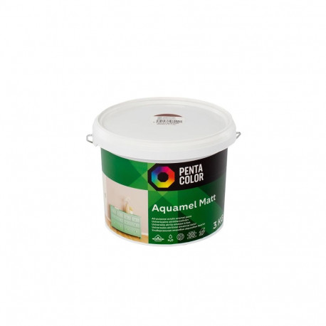 PAINT AQUAMEL REDDISH BROWN 3 KG MATT