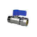 VALVE MINI 1/2X16MM M BLUE HANDLE