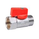 VALVLE MINI 1/2 M/F RED HANDLE