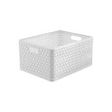 Rotho storage box Country A4 Plus 28L, white