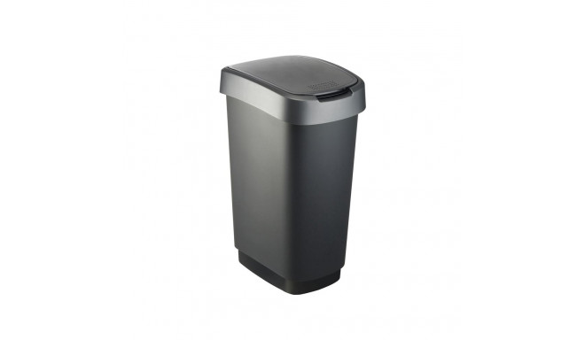 SWING BIN 50 L TWIST DARK SILVER 1754508