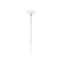CABLE TIES 110X2.5 W/ID WHITE 100PCS