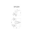 BATHROOM FAUCET WITH SHORT BEAK DF1223