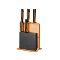 Fiskars knife set FF Bamboo 5pcs