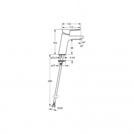 WASHBASIN FAUCET XL 3806F TWISTA