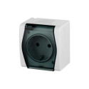 SOCKET HERMES2 WH/GREY IP44 1024-01