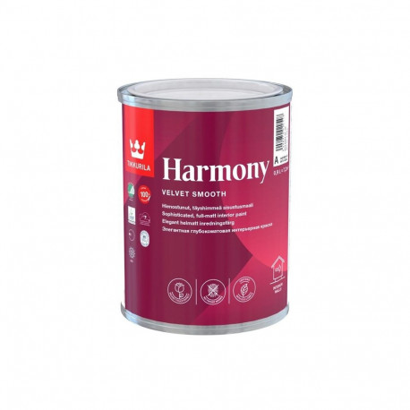 PAINT ABS,MAT HARMA 0,9L F/WAL TIKKURILA