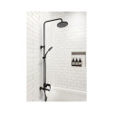 SHOWER COLUMN DOKOS W BATH MIXER BLACK