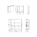MIRROR CABINET BASIC 60 2D