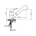 KITCHEN MIXER SPOT DOM-BDS8B. BLACK KITCHEN MIXER SPOT DOM-BDS8B. BLACK