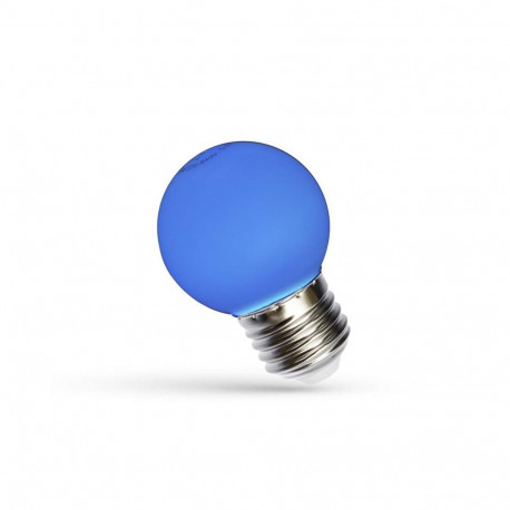 LED KULKA E-27 230V 1W sinine spekter