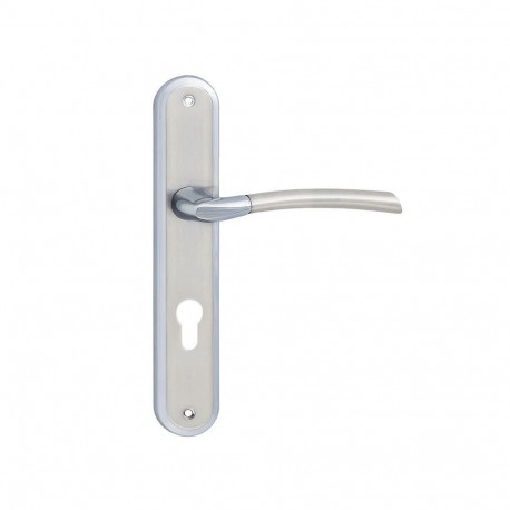 DOOR HANDLE ZORBA 72MM CHROME/MAT CHROME