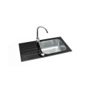 SINK GLAM 20 WITH MIXER TAP BLACK COLOR