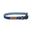 COLLAR ADJUS DENIM M 25/40X1.5CM NAVYBLU