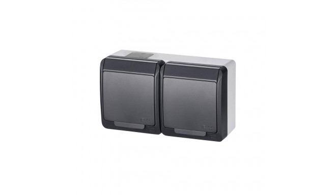 SOCKET HERMES 2PL antratsiit IP44 0325-07