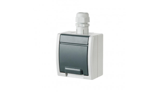 SOCKET AQUANT GREY IP65 1244-65