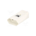 FLAT SOCKET 10A/250V. WHITE. D.3109