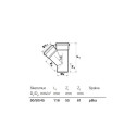 BRANCH S&W 50X50/45PVC,GREY