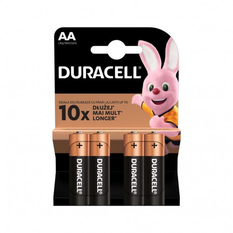 BATTERY DURACELL C&B AA 4TK