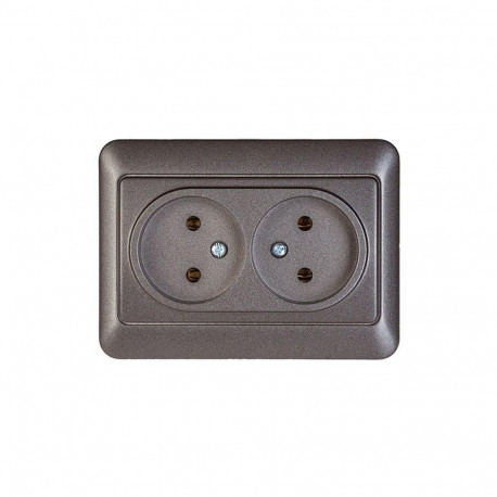 DOUBLE SOCKET OUTLET ANTRAC. RP16-020 SL