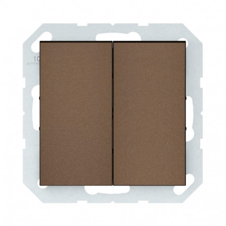 SWITCH 2GANGS LIGHT MOCHA P510-020-12 QR