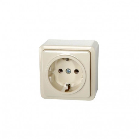 SURFACE MOUNTED SOCKET WITH EARTH