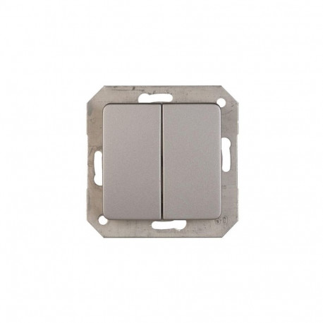 TWO GANGS SWITCH MET. P510-020-02 SL