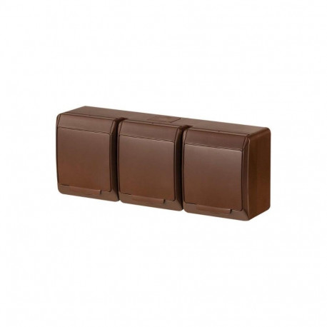 SOCKET HERMES 3PL pruun IP44 0326-06