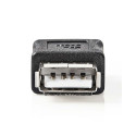 USB 2.0 ADAPTER AFEMALE-AFEMALE BLACK