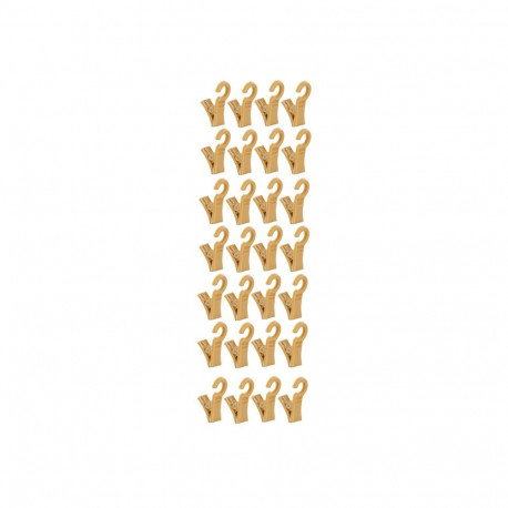 CLIPS FOR RING PL. BEIGE D28 (30)