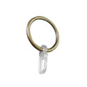 CURTAIN RINGS WITH HOOKS GOLD D19 10UNIT