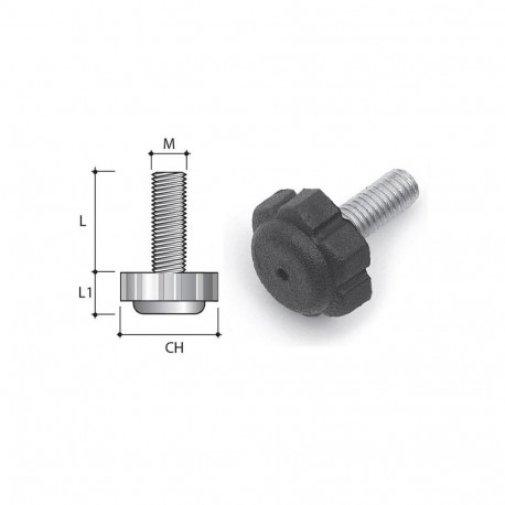 SUPPORT FURN M8X22 PI06 PNE 4PCS