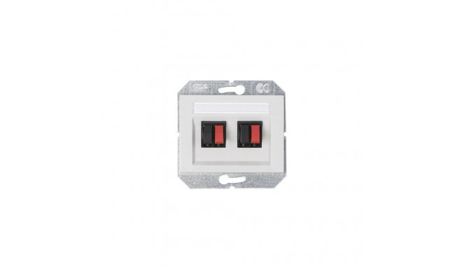 AUDIO SOCKET 2 V valge GL04-02 XP500