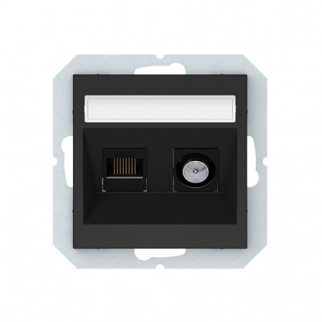DUBBLE SOCKET BLACK TVL/KLRJ45-16E2-02QR