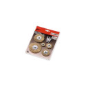 KIT OF DISK SCRUB BRUSHES 8 PCS.