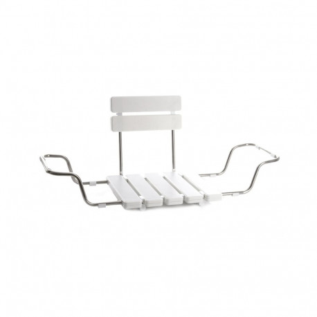 BATHROOM SEAT WITH BACK BS-03 WHITE 73–