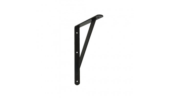 SHELF BRACKET WITH SUPPORT 400X250 BLACK