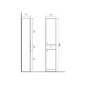 CABINET BATHROOM SU36 FREE STANDING