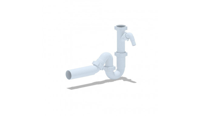 WASHBASIN SIPHON 11/2X40 WITH BRANCH D50