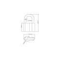 PADLOCK AL760 60 MM ALUMINIUM 6/72