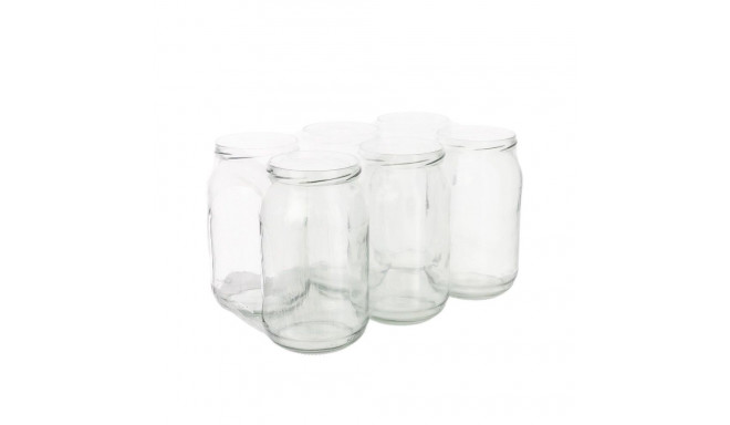 JAR 900ML 6PCS WITHOUT LID 82MM