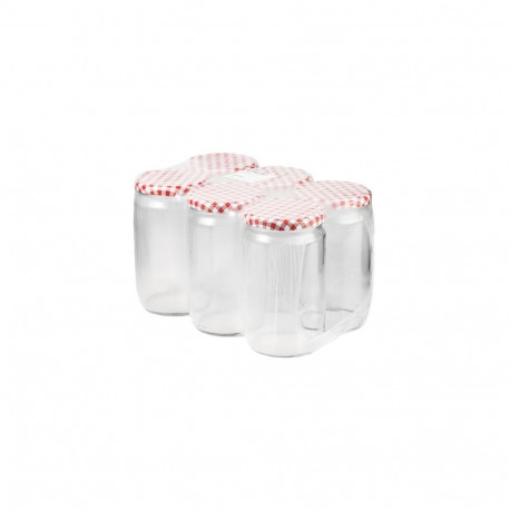 JAR 720ML WITH LID 82MM 6PCS